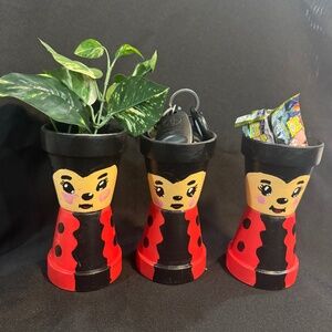 Ladybug Table decorations or pots